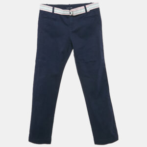 Ralph Lauren Kids Navy Blue Gabardine Trousers 12-14 Yrs