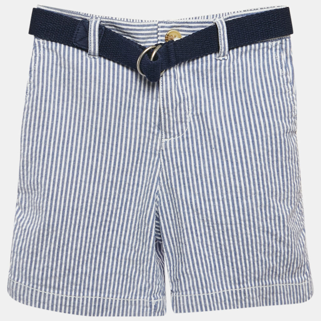 luxury-kids-ralph-lauren-used-boys-p1106093-005 Ralph Lauren Kids Blue Stripe Cotton Shorts 24 M