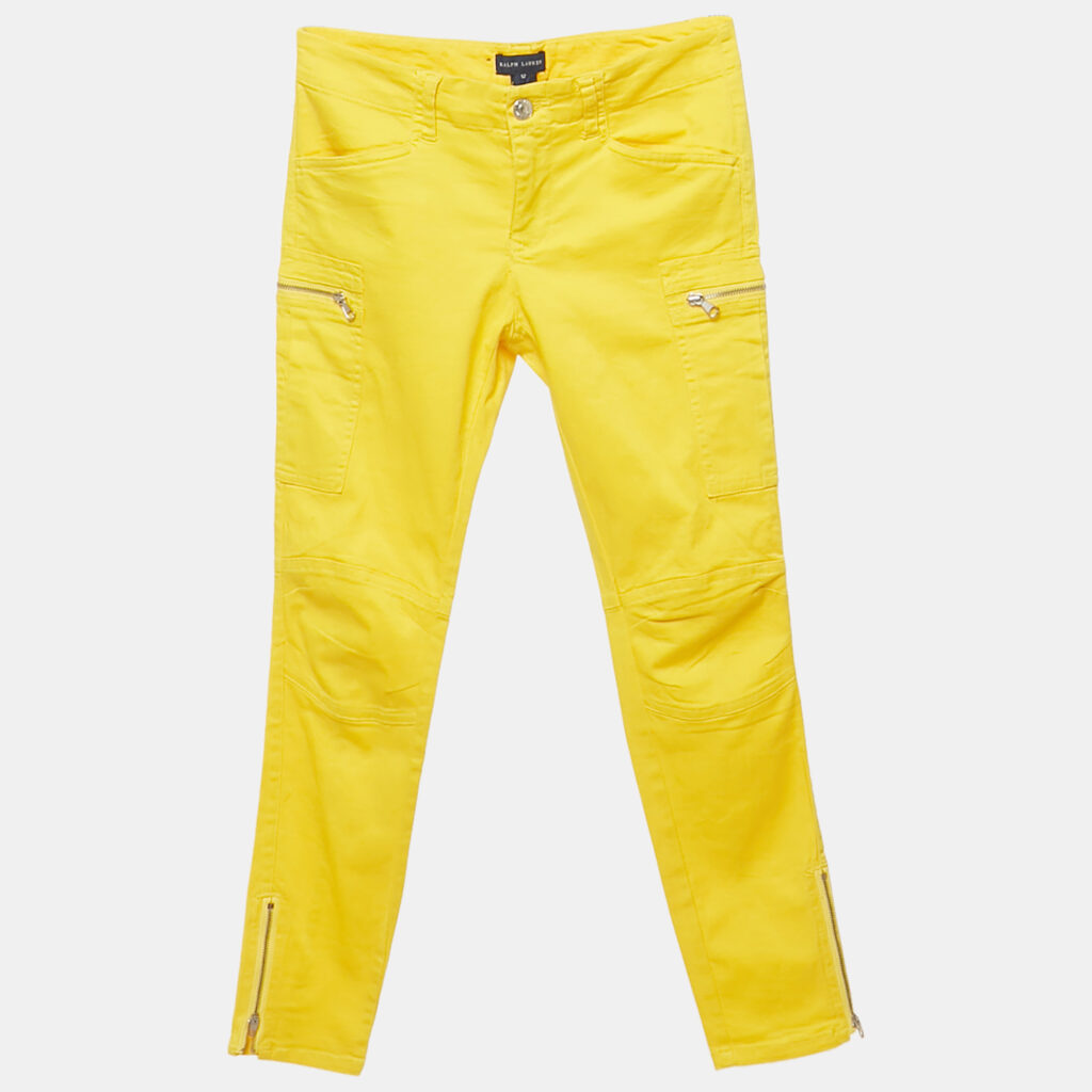 luxury-kids-ralph-lauren-used-boys-p1169645-003 Ralph Lauren Kids Yellow Cotton Skinny Jeans 12 Yrs Waist 26"