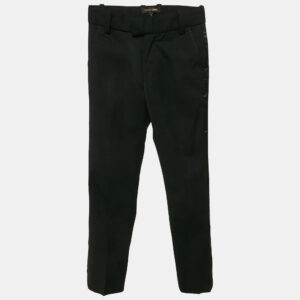 Roberto Cavalli Black Wool Side Trimmed Trousers 6 Yrs