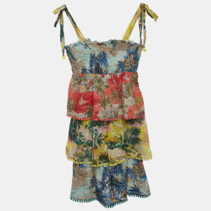Zimmermann Multicolor Printed Cotton Tiered Dress (10 Yrs)