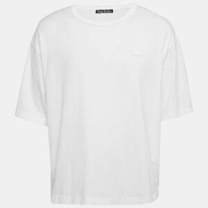 Acne Studios White Cotton Crew Neck T-Shirt XL