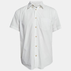 Acne Studios White Cotton Short Sleeve Shirt L