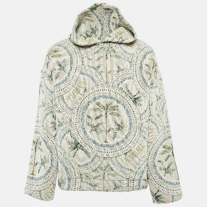 Amiri Green Palm Jacquard Hoodie S
