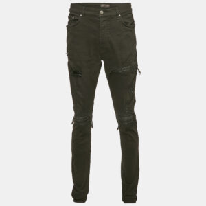 Amiri Black Denim Distressed Skinny Jeans XXL Waist 36"