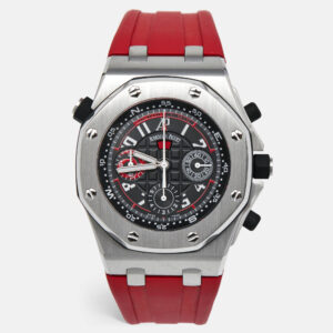 Audemars Piguet Black Stainless Steel Rubber Royal Oak Offshore Alinghi Polaris Limited Edition 26040ST.00.D002CA.01 Men's Wristwatch 44 mm