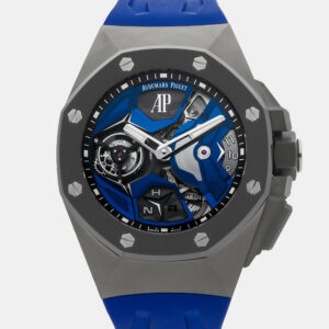 Audemars Piguet Royal Oak Concept Flying Tourbillon GMT 26589IO.OO.D030CA.01 Manual Winding Titanium Skeleton Dial Men's Wristwatch 44mm