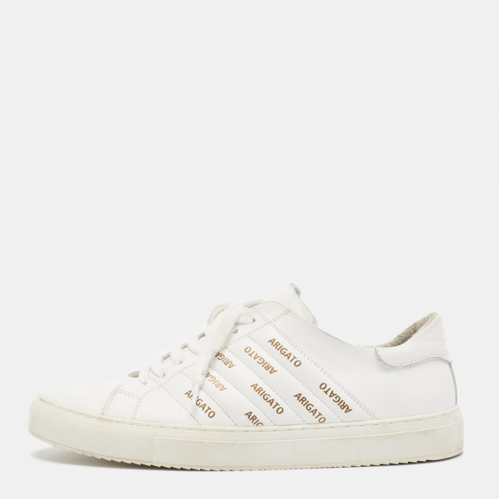 luxury-men-axel-arigato-used-shoes-p1023749-003 Axel Arigato White Leather Low Top Sneakers Size 43