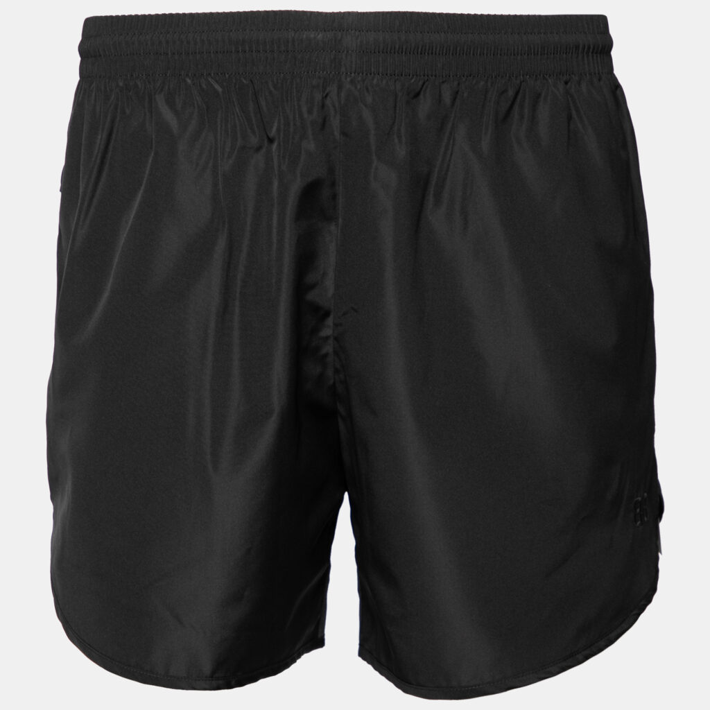 luxury-men-balenciaga-new-clothes-p626096-001-1 Balenciaga Black Synthetic Logo Embroidered Running Shorts M