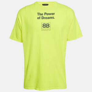 Balenciaga Neon Yellow Jersey The Power Of Dreams T-Shirt S