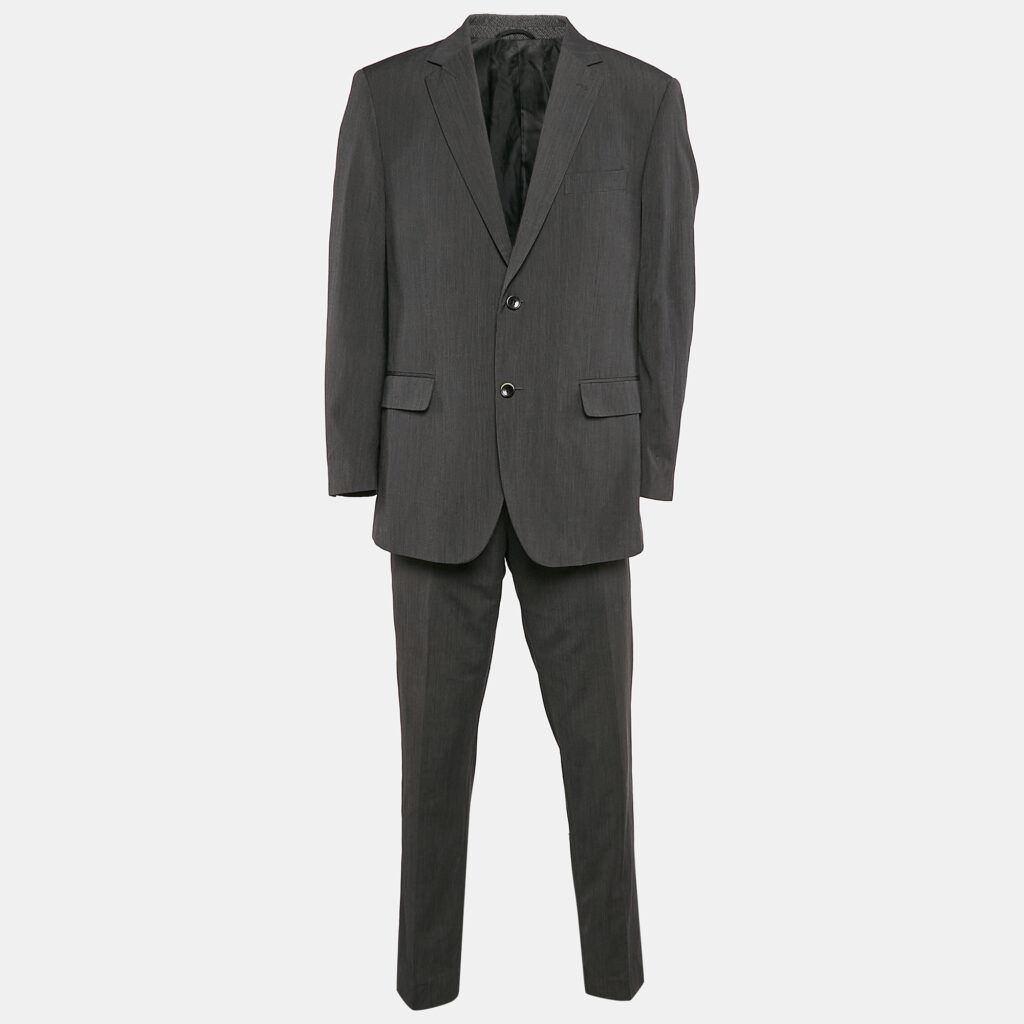luxury-men-balmain-used-clothes-p1086249-003 Balmain Black Rayon Blend Tailored Suits XXXL
