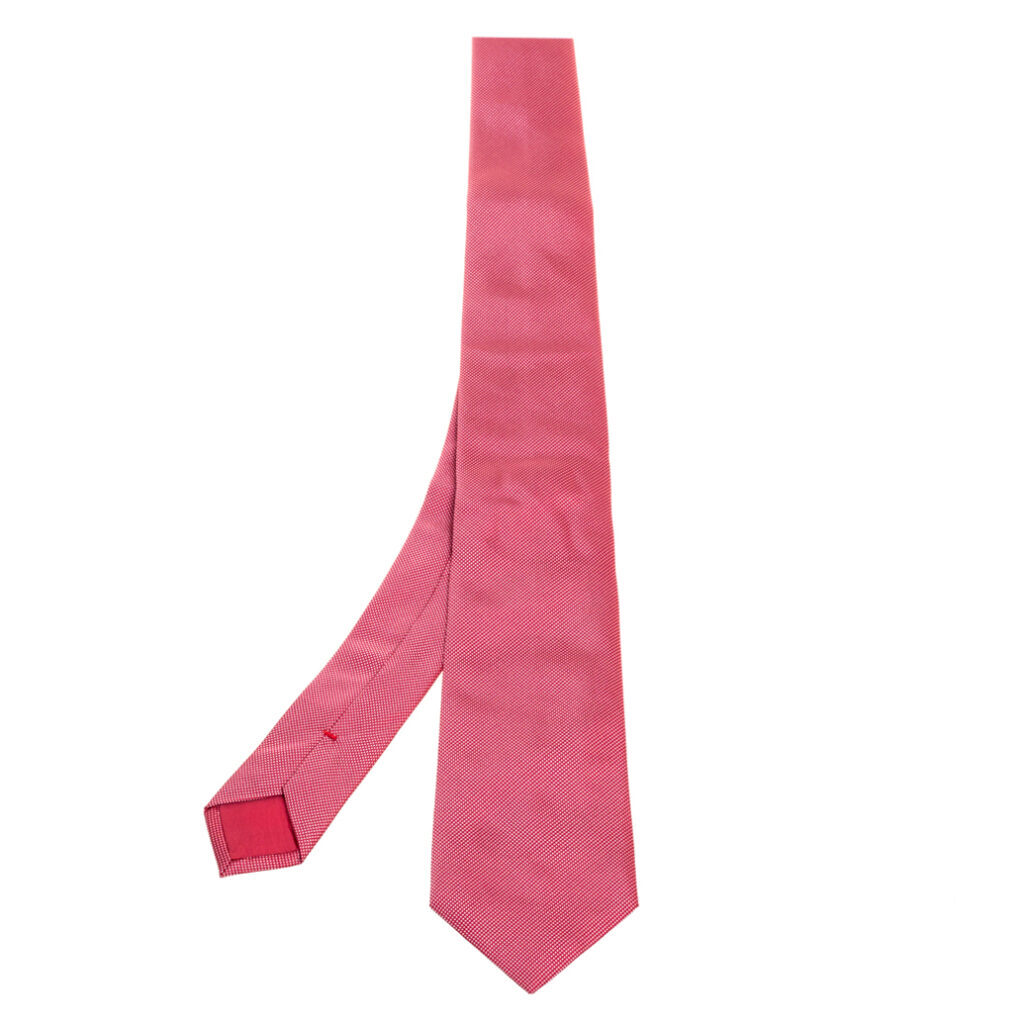 luxury-men-boss-by-hugo-boss-used-accessories-p365213-001 Boss By Hugo Boss Red Micro Dot Silk Tie
