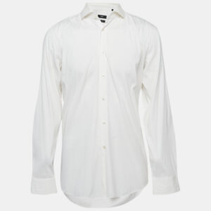 Boss By Hugo Boss White Cotton Slim Fit Shirt XXL