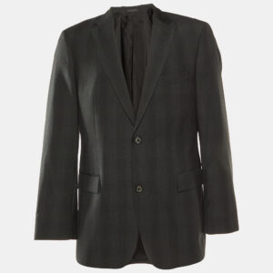 Boss By Hugo Boss Black Wool Paolini Tailored Blazer L