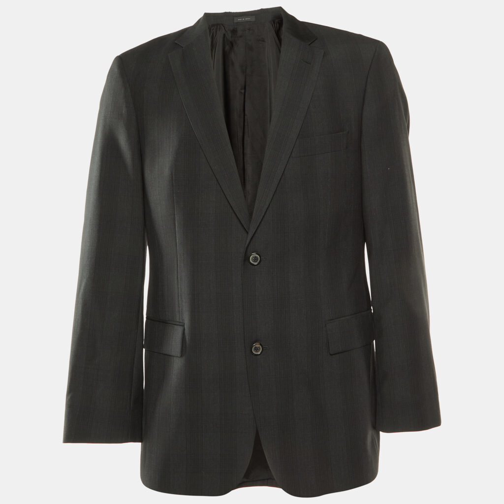 luxury-men-boss-by-hugo-boss-used-clothes-p1103801-003 Boss By Hugo Boss Black Wool Paolini Tailored Blazer L