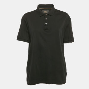Boss By Hugo Boss Black Jersey Polo T-Shirt L