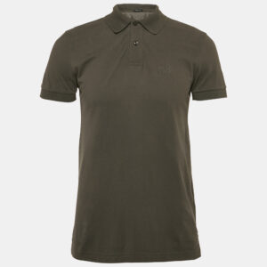 Boss By Hugo Boss Grey Pique Cotton Polo T-Shirt M
