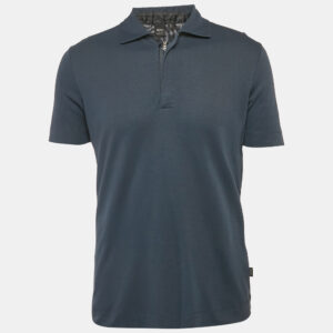 Boss By Hugo Boss Navy Blue Regular Fit Verona Polo T-Shirt M