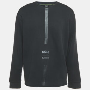 Boss By Hugo Boss Black Printed Cotton Long Sleeve Salboa AJ T-Shirt XL