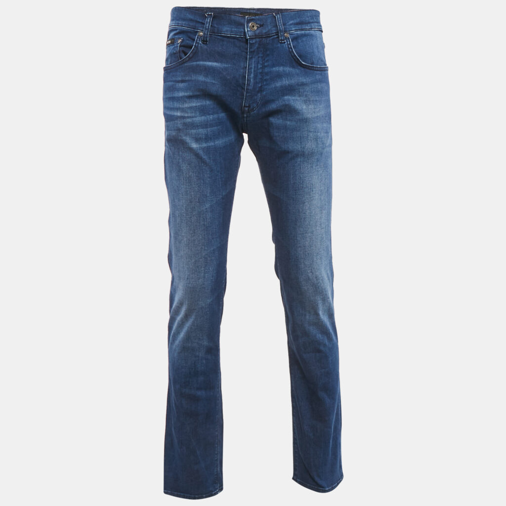 luxury-men-boss-by-hugo-boss-used-clothes-p1169684-008 Boss By Hugo Boss Blue Denim Maine Regular Fit Jeans M Waist 32"