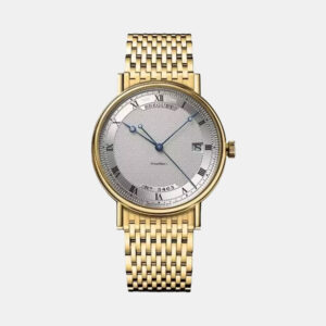 Breguet Silver 18k Yellow Gold Classique 5177BA/12/AV0 Automatic Men's Wristwatch 38 mm