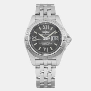 Breitling Black Stainless Steel Galactic Cockpit A49350 Automatic  Men's Wristwatch 41mm