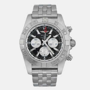 Breitling Black Stainless Steel Chronomat GMT AB041012/BA69SS Automatic  Men's Wristwatch 47mm
