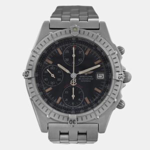 Breitling Black Stainless Steel Blackbird A13050.1 Automatic Men's Wristwatch 40 mm