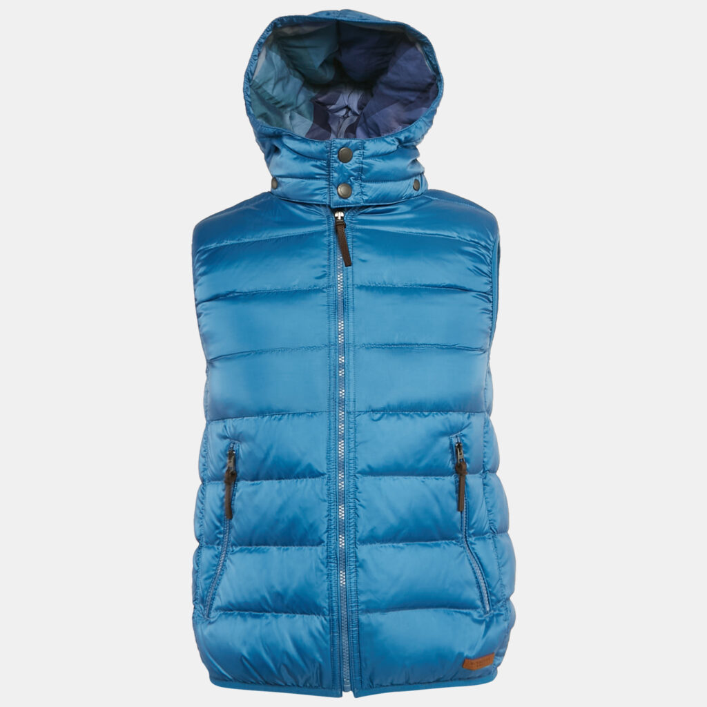 luxury-men-burberry-brit-used-clothes-p1118226-004 Burberry Brit Blue Synthetic Hooded Down Vest S