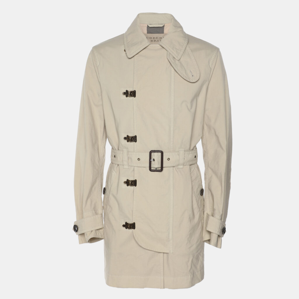 luxury-men-burberry-brit-used-clothes-p1158018-001.jpg Burberry Britt Beige Polyamide Blend Belted Trench Coat M