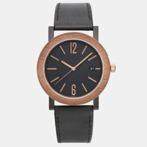 Bvlgari Black Steel Bronze Solotempo 102931 Automatic  Men's Wristwatch 41mm