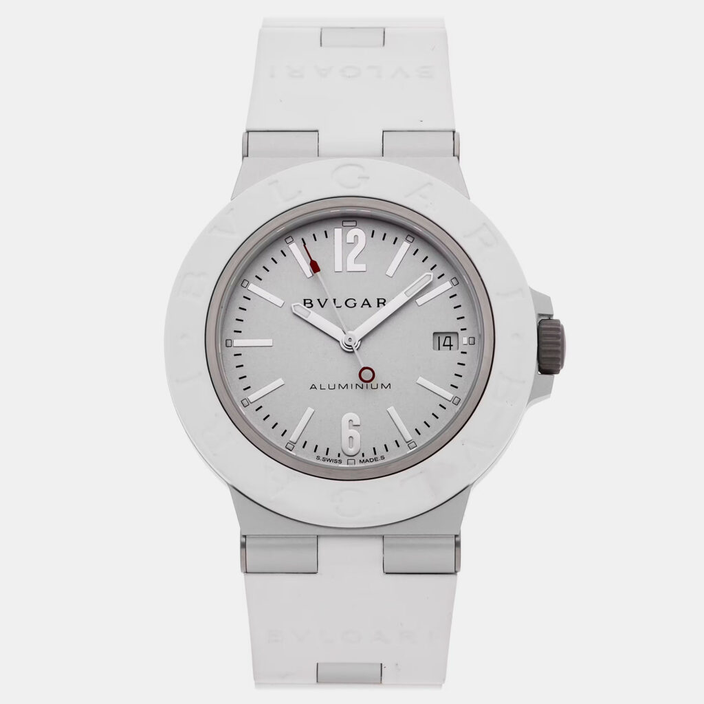 luxury-men-bvlgari-used-watches-p1139905-002 Bvlgari Aluminium 103964 Automatic Grey Dial Men's Wristwatch 40mm