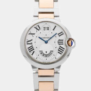 Cartier Ballon Bleu GMT W6920027 Automatic Stainless Steel Silver Dial Men's Wristwatch 42mm