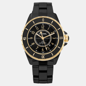 Chanel Black Ceramic J12 H2918 Automatic Men's Wristwatch 42 mm
