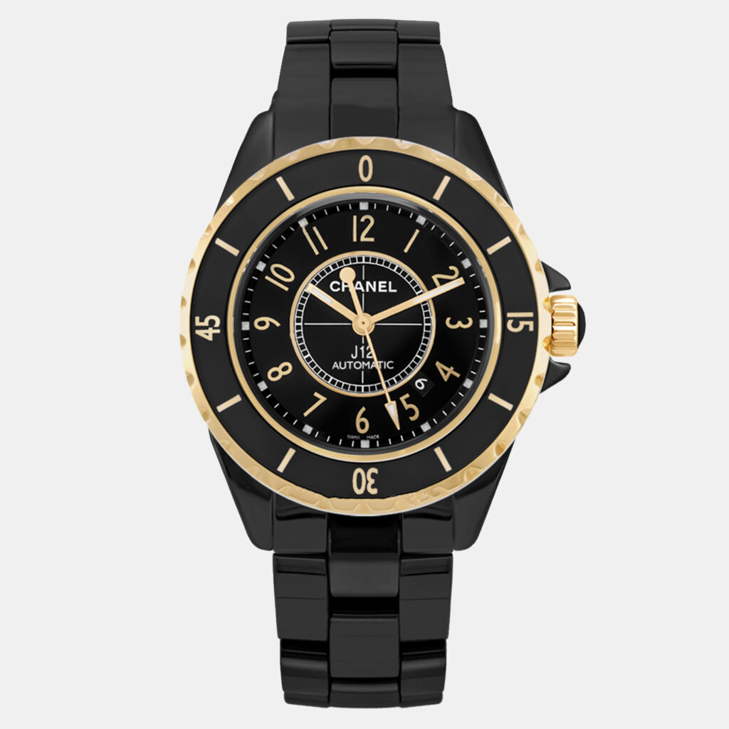 luxury-men-chanel-used-watches-p1152919-002 Chanel Black Ceramic J12 H2918 Automatic Men's Wristwatch 42 mm