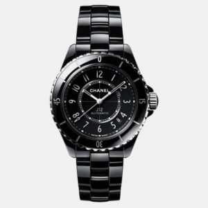 Chanel Black Ceramic J12 H5697 Automatic Men's Wristwatch 38 mm