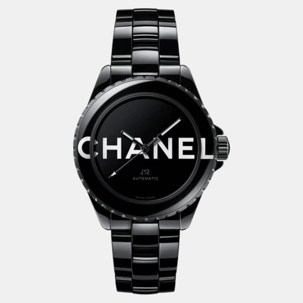 luxury-men-chanel-used-watches-p1152930-002 Chanel Black Ceramic J12 H7418 Automatic Men's Wristwatch 38 mm