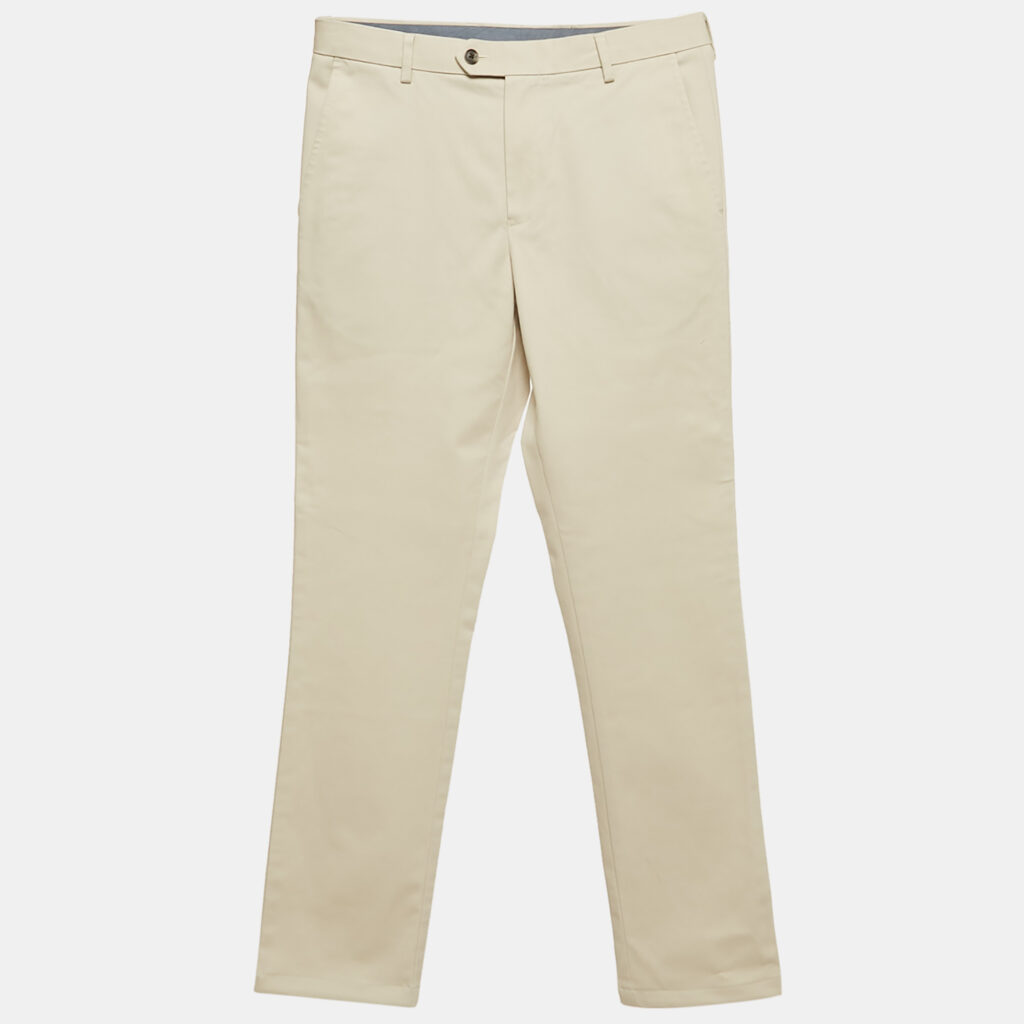 luxury-men-charles-tyrwhitt-used-clothes-p1161229-005 Charles Tyrwhitt Beige Gabardine Extra Slim Fit Trousers S