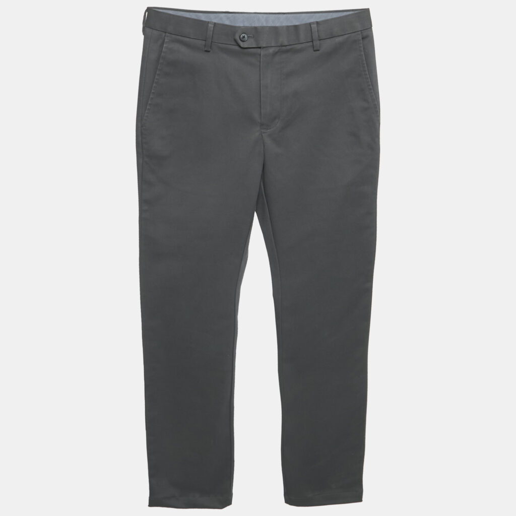 luxury-men-charles-tyrwhitt-used-clothes-p1162882-006 Charles Tyrwhitt Dark Grey Gabardine Cotton Extra Slim Trousers S