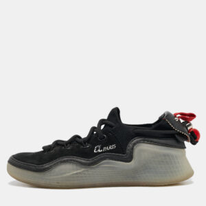 Christian Louboutin Black Suede and Leather Arpoador Sneakers Size 40
