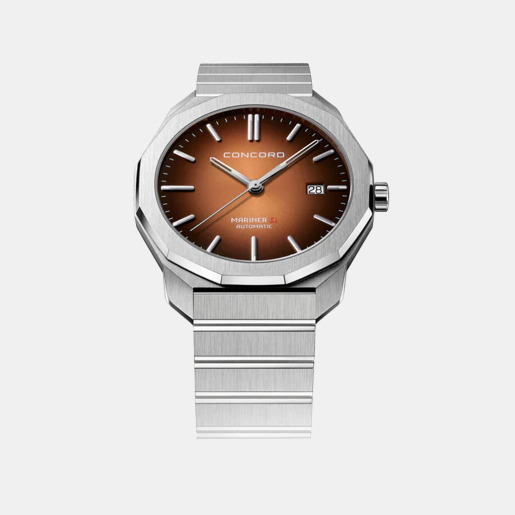 luxury-men-concord-used-watches-p1152893-001 Concord Salmon Vignette Stainless Steel Mariner SL 0320546M Men's Wristwatch 40 mm