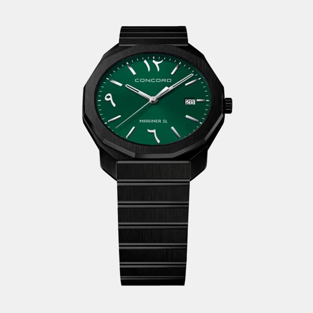 luxury-men-concord-used-watches-p1152896-001 Concord Green Stainless Steel Mariner SL 0320551 Quartz Men's Wristwatch 40 mm