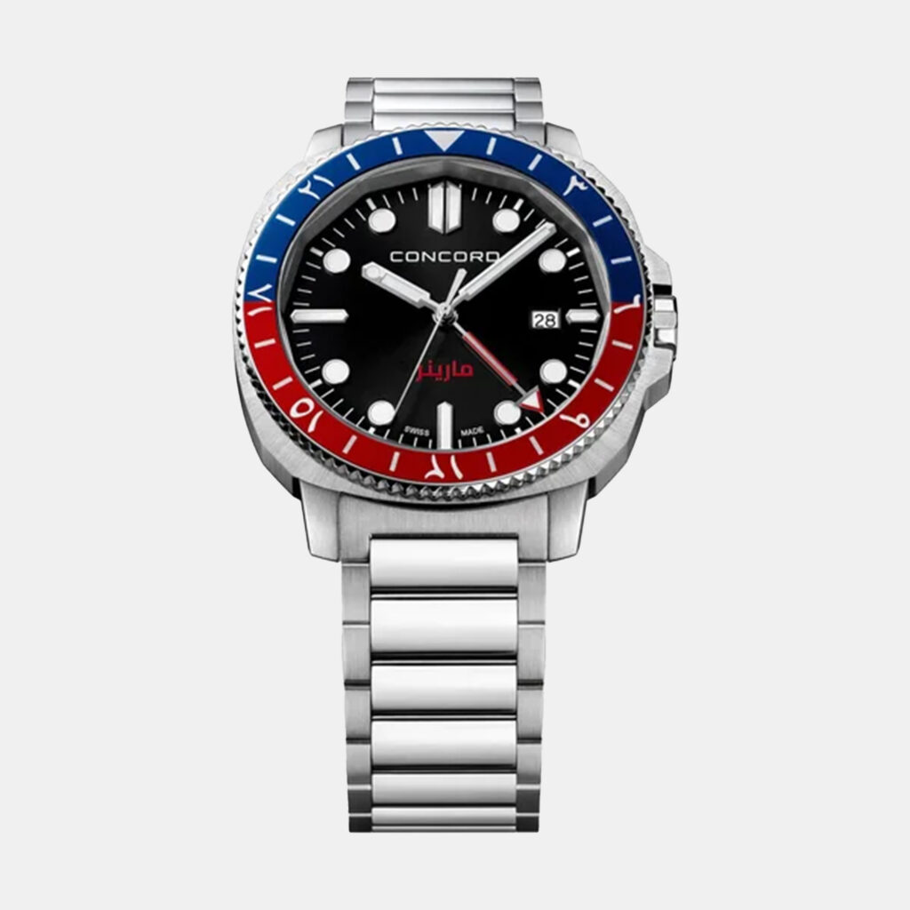 luxury-men-concord-used-watches-p1152897-001 Concord Black Stainless Steel Mariner 0320552 Quartz Men's Wristwatch 43 mm