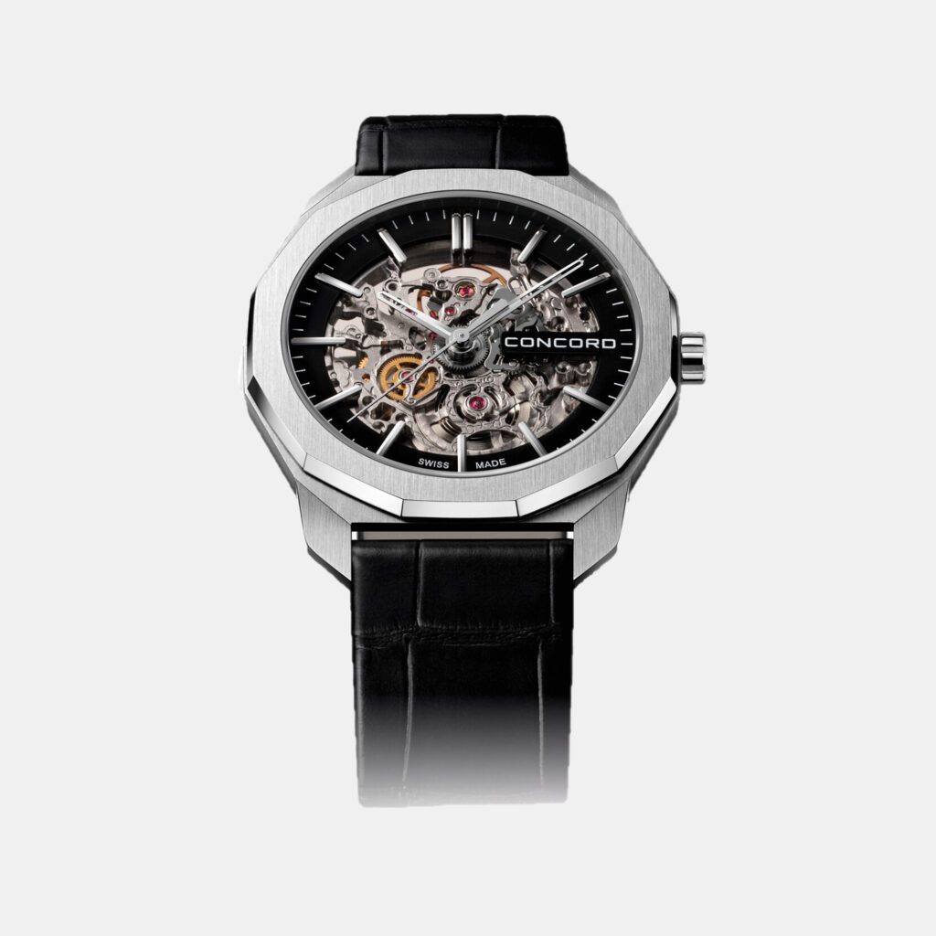 luxury-men-concord-used-watches-p1152900-001 Concord Skeleton Stainless Steel Mariner 0320533 Automatic Men's Wristwatch 40 mm