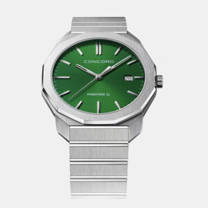 Concord Green Stainless Steel Mariner SL 0320522 Quartz Men's Wristwatch 40 mm