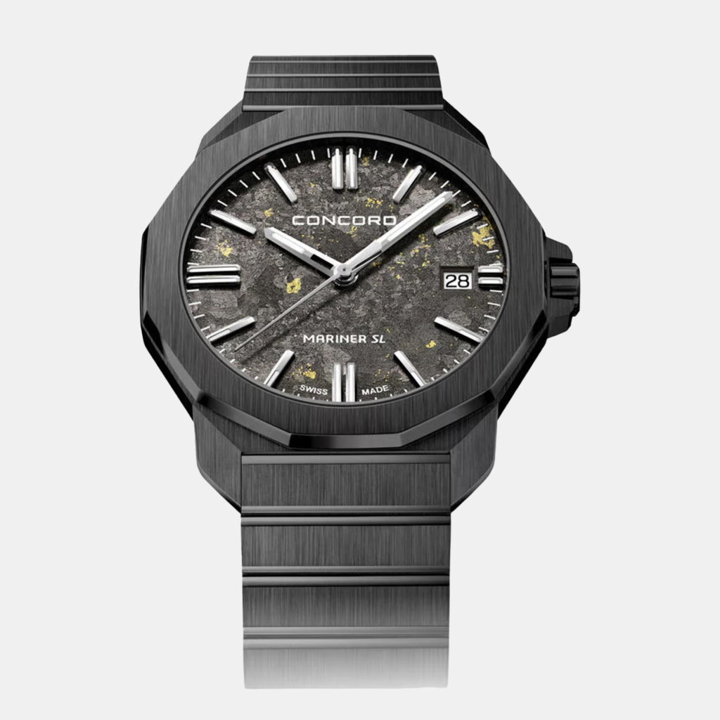 luxury-men-concord-used-watches-p1152908-001 Concord Black Stainless Steel Mariner 0320564 Quartz Men's Wristwatch 42 mm