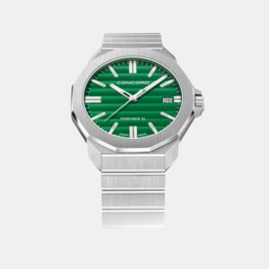 Concord Green Stainless Steel Mariner SL Gent 0320562 Quartz Men's Wristwatch 42 mm