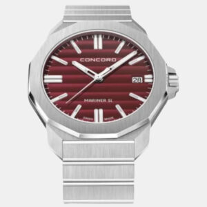 Concord Red Stainless Steel Mariner SL Gent 0320561 Quartz Men's Wristwatch 42 mm