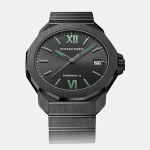 Concord Black PVD Stainless Steel Mariner SL 0320591 Quartz Men's Wristwatch 42 mm