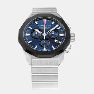 Concord Blue Stainless Steel Mariner SL 0320594 Quartz Men's Wristwatch 42 mm